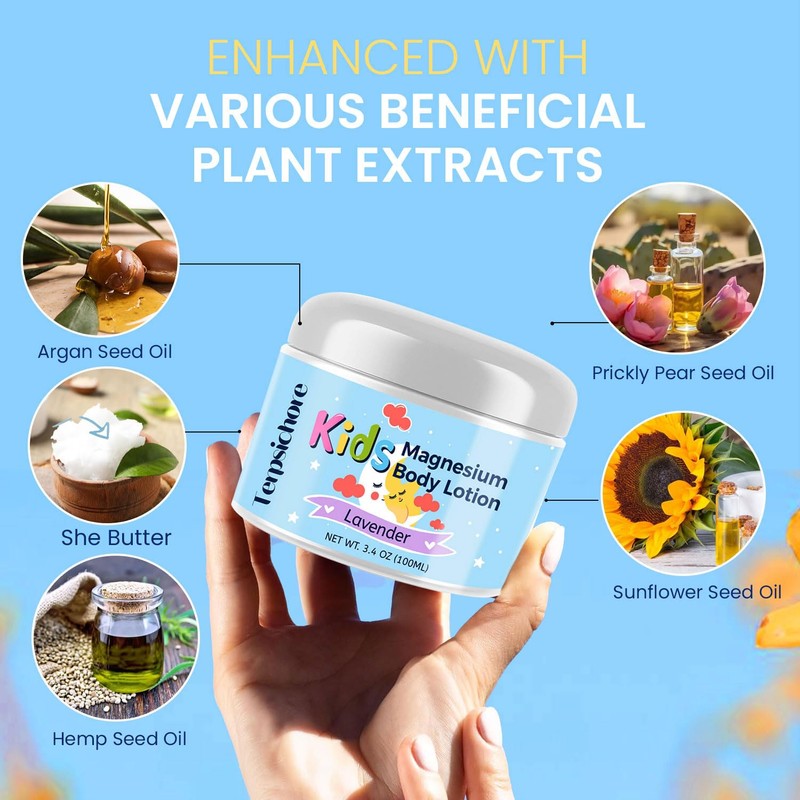 Terpsichore Topical Magnesium Lotion for Kids: Magnesium Chloride Body Cream