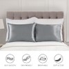 Fittia Satin Pillowcase 2 Pack, Silk Satin Pillow Cases for