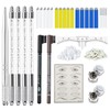 MOKOHOA Microblading Kit, Microblading Supplies with 5pcs Microblading Handles eyebrow