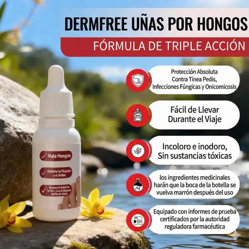 Solución Antifúngica Para Uñas, Pies Y Manos 15 Ml Blanco
