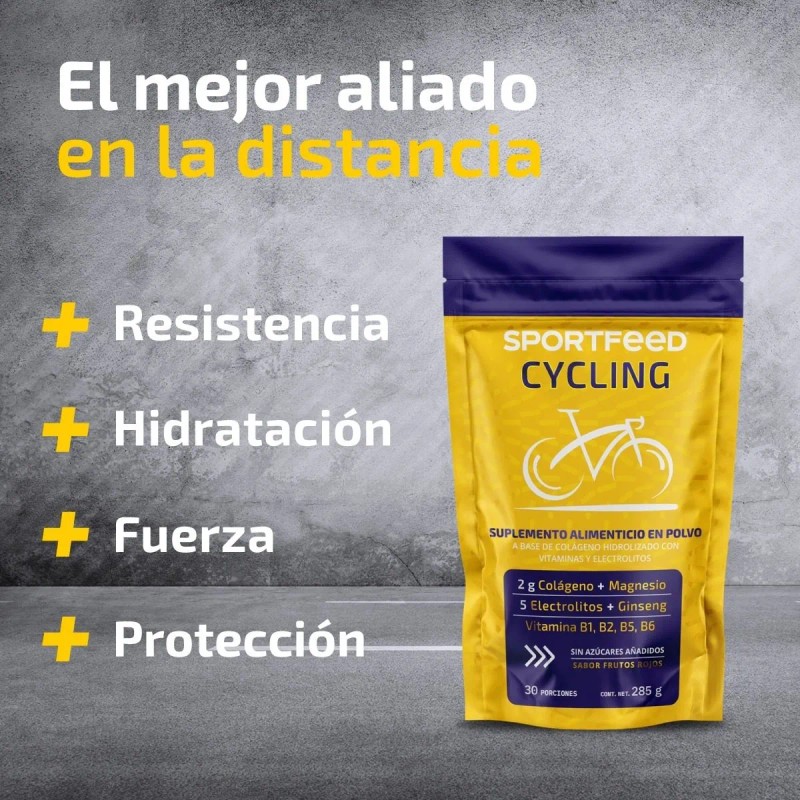 Colágeno Hidrolizado Sportfeed Cycling Electrolitos 285gr