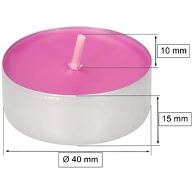 KOTARBAU® Pack of 12 Scented Candles Tea Lights Sweet Home Sandalwood Scented Tea Lights Burning Time 4 Hours