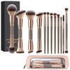 MAGEFY Brochas de maquillaje, 12 unidades con bolsa, de doble