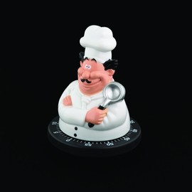 Bengt Ek 626 Timer Koch, Schwarz/Weiß, 13 cm