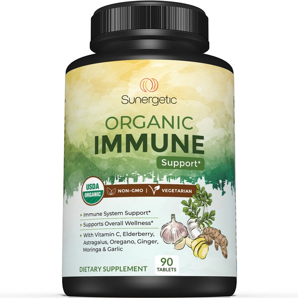 USDA Organic Immune Support Supplement - 90 Tablets
