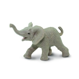 Safari Ltd. African Elephant Baby Figurine - Lifelike 3.5" Model Figure - Educational Toy for Kids Ages 3+