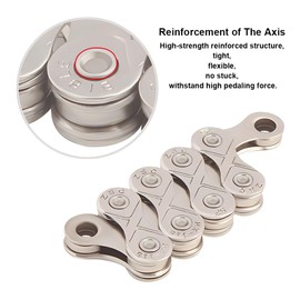 Kigauru Bike Chain 11 Speed Carbon Steel Ultralight 116-Links 1/2" x 11/128" High Strength Bicycle Road Mountain Racing Cycling for Shimano Sram System and KMC with Quick Link