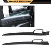 CNNELL Dashboard Panel Door Handle Trim Bezels Carbon Fiber Compatible