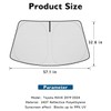 BIBLOZ Windshield Sun Shade for Toyota RAV4 2019-2023 2024 2025