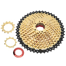 Bike Freewheel Cassette Sprocket 11 Speed 46T Bicycle Replacement Accessory Black Golden