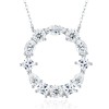 Pass Diamond Tester Letter I Multi Cut VVS Moissanite Necklace
