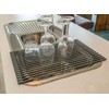 Ahyuan Large Roll up Dish Drying Rack 20.5'' Silicone Over