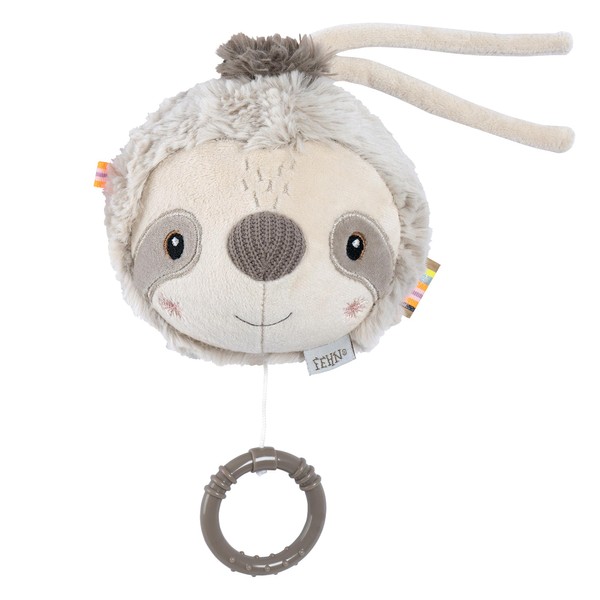 Fehn Sloth Music Box - Cuddly Toy & Sleep Aid: