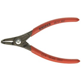 Knipex 49 21 A01 SB Precision External Circlip Bent Plier, 130 mm x 0.9 mm Tips