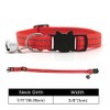 Cat/Kitten Collar with Bell & Reflective Stripes, Quick Safety Buckle
