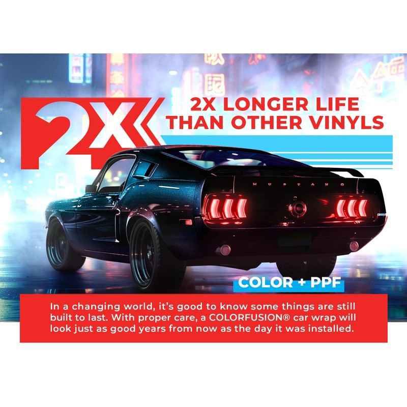 ColorFusion PPF by VViViD, Gloss Cosmic Blue Dry Apply PPF