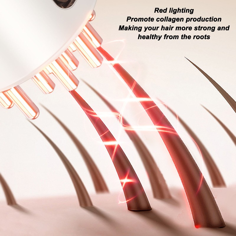 Electric Hair Massage Comb 15ml Capacity Vibration Scalp Applicator Comb