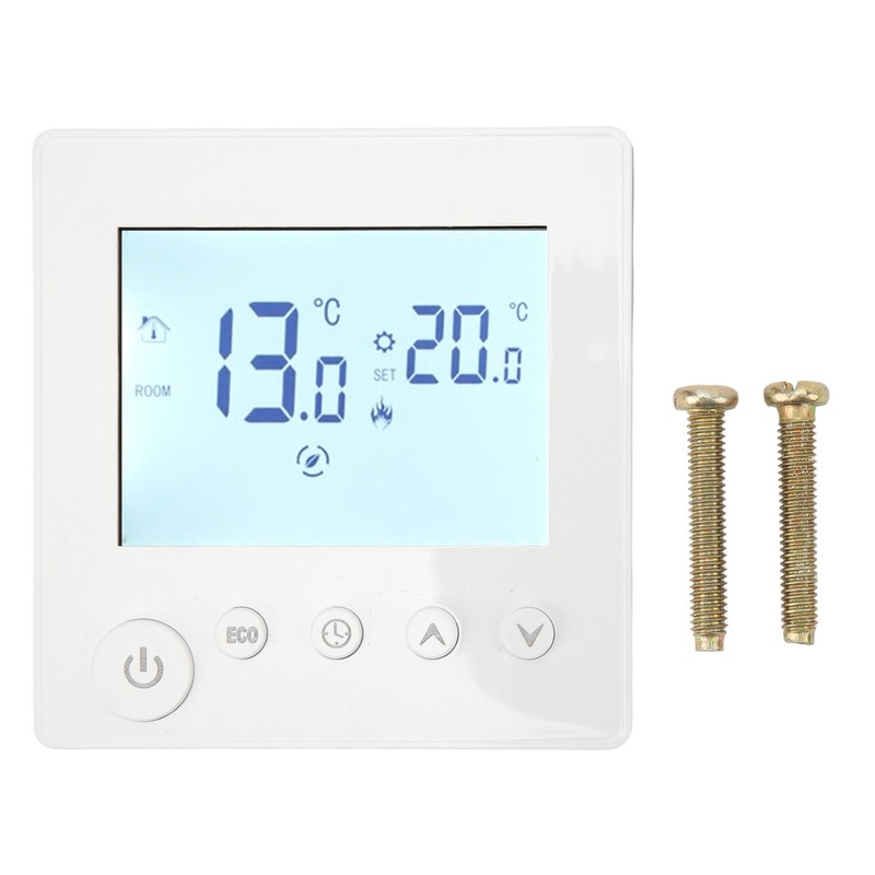 Floor Heating Thermostat Controller Programmable Control Panel LCD Display 90V‑240V