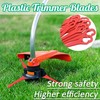 100 Pcs Plastic Grass Trimmer Blades, Cordless Strimmer Blades 83