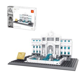 Wange Trevi Fountain Architecture Model Building Block Assembly