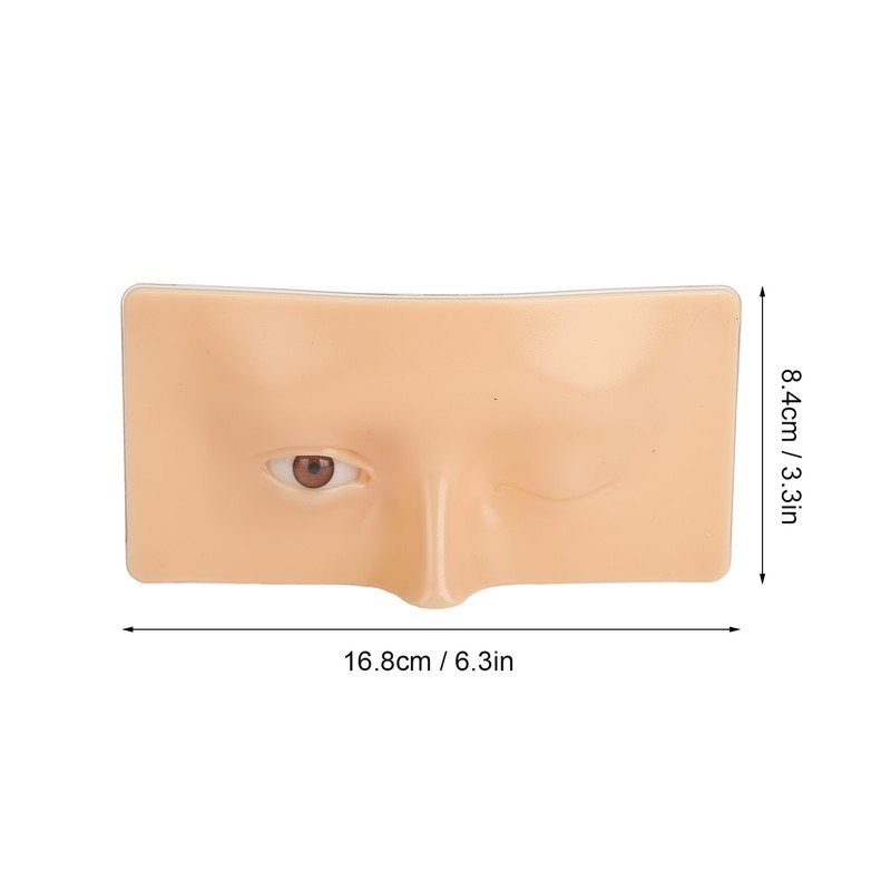 Eye Makeup Practice Board Open Close Eyes Reusable Silicone Mannequin