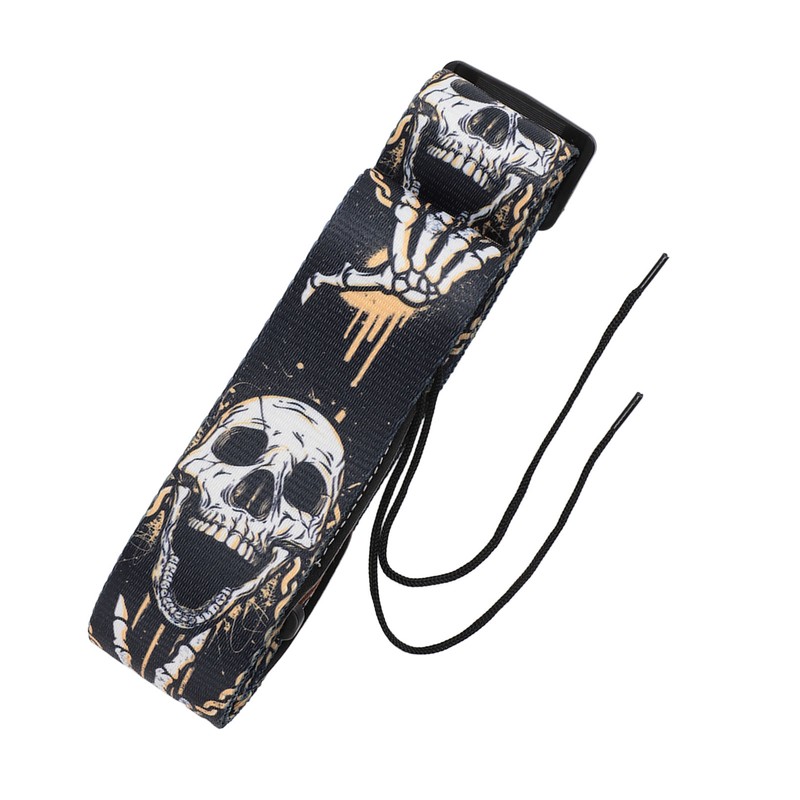 Guitar Strap Cool Skeleton Design Adjustable 2 Inches Wide Polyester