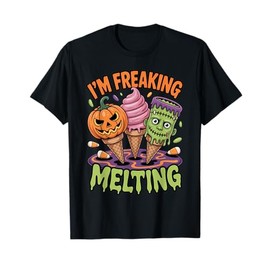 Trick Or Treat Creepy Ghouls Ice Cream Scary Night T-Shirt