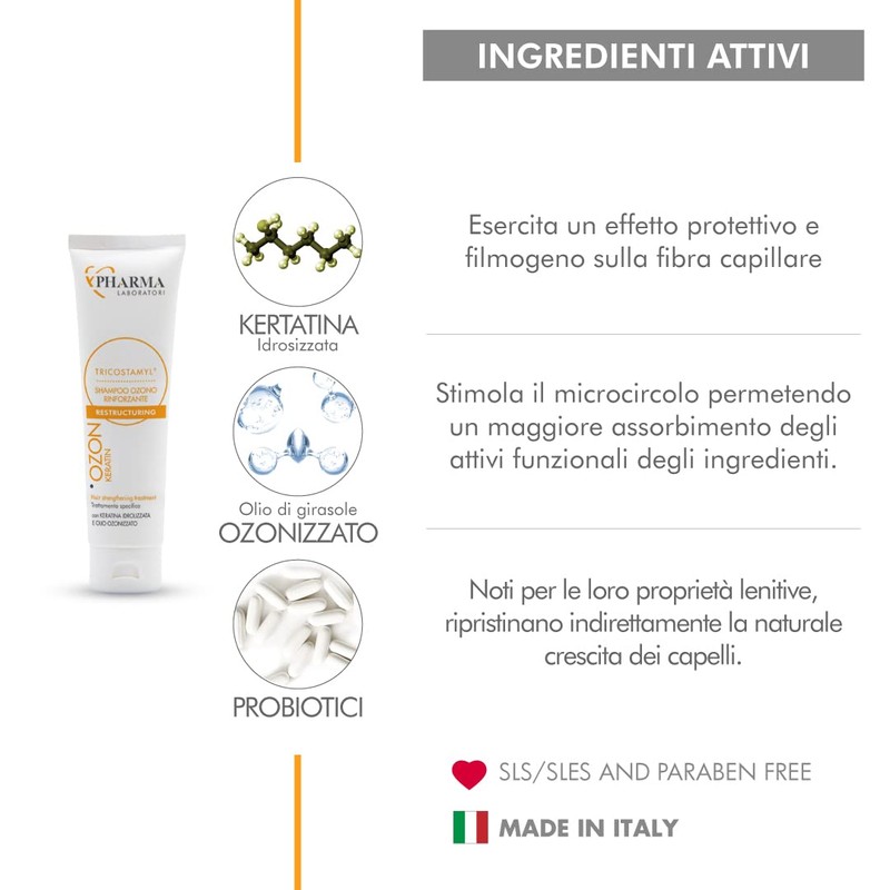 Ozone Active tricostamyl keratin
