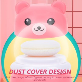 minkissy Infant Powder Puff Box Baby Talcum Powder Containers Newborn Baby Storage Box Lid Small Containers Lid