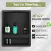 Suteck Shower Niche Double Shelf, 16-Inch Width x 20-Inch Height