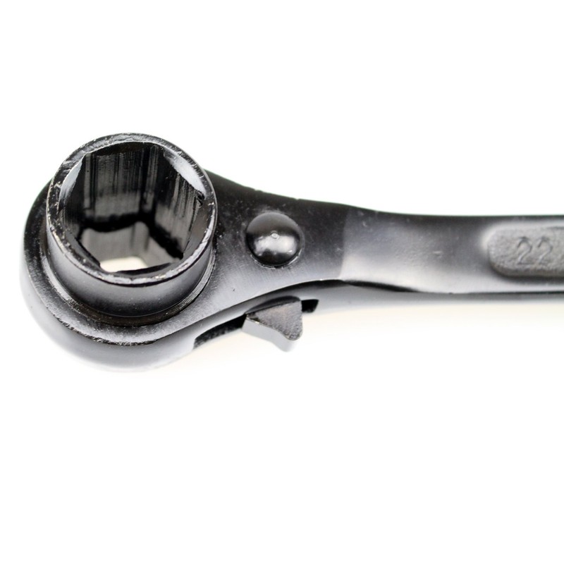DYWISHKEY 19/22mm Scaffold Podger Ratchet Spanner Site Ratcheting Socket Wrench