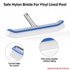 Swimming Pool Brush with Pole 6FT,18" Swimming Pool Brush Head