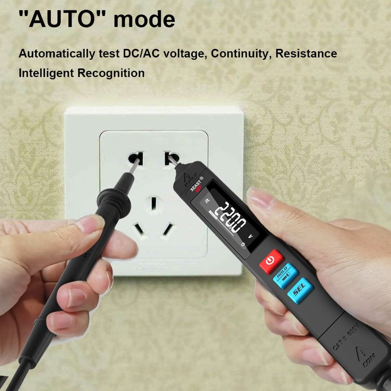 Digital Multimeter with 6000 Counts, XE-7 Auto Range Pen Multimeter