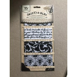 Tattered Angels Mist-a-Bles Crepe Ribbon 4" x 40" Playful Patterns Paper Craft