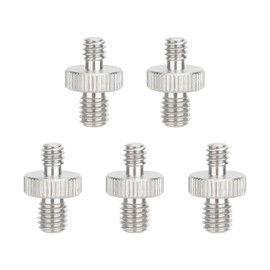 CAMVATE M8 Male to 1/4"-20 Male Stainless Steel Screw Adapter (5-Pack) - 3451