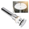 Bathroom Pop Up Drain Control Water Flow Copper Chrome Plating