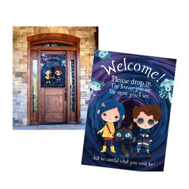 Twitchy Witchy Girl Spooky Party Supply and Wall Art Decor (Welcome Decor)