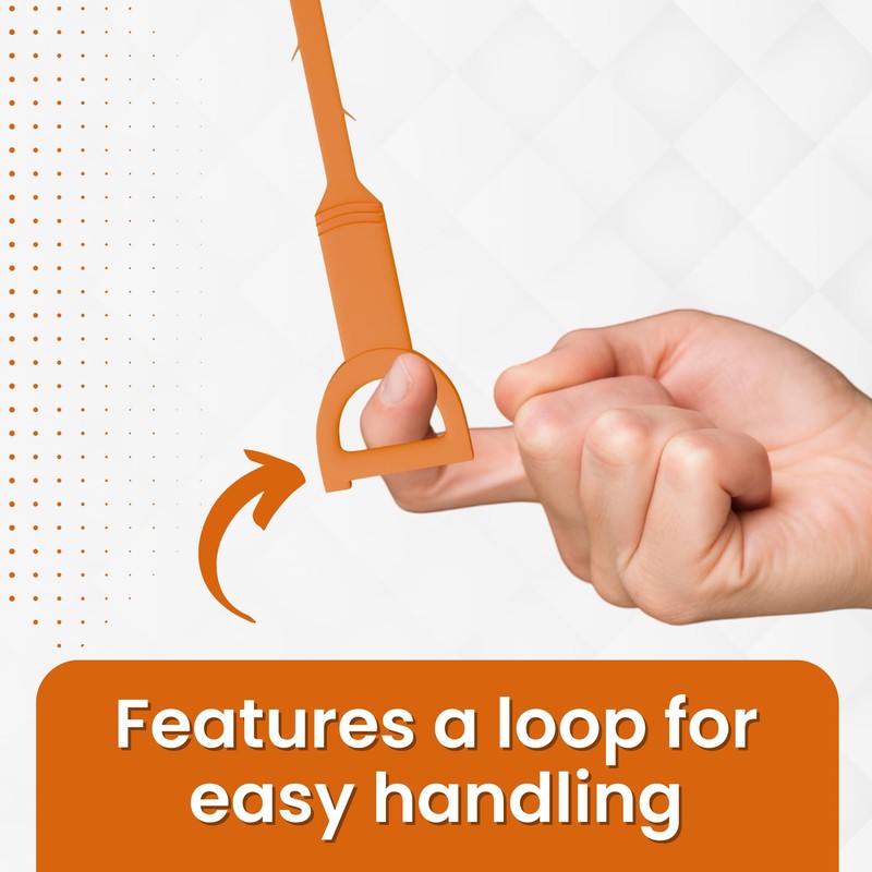Gadgetime USA Drain Snake - Multi-Tooth Drain Clog Remover for