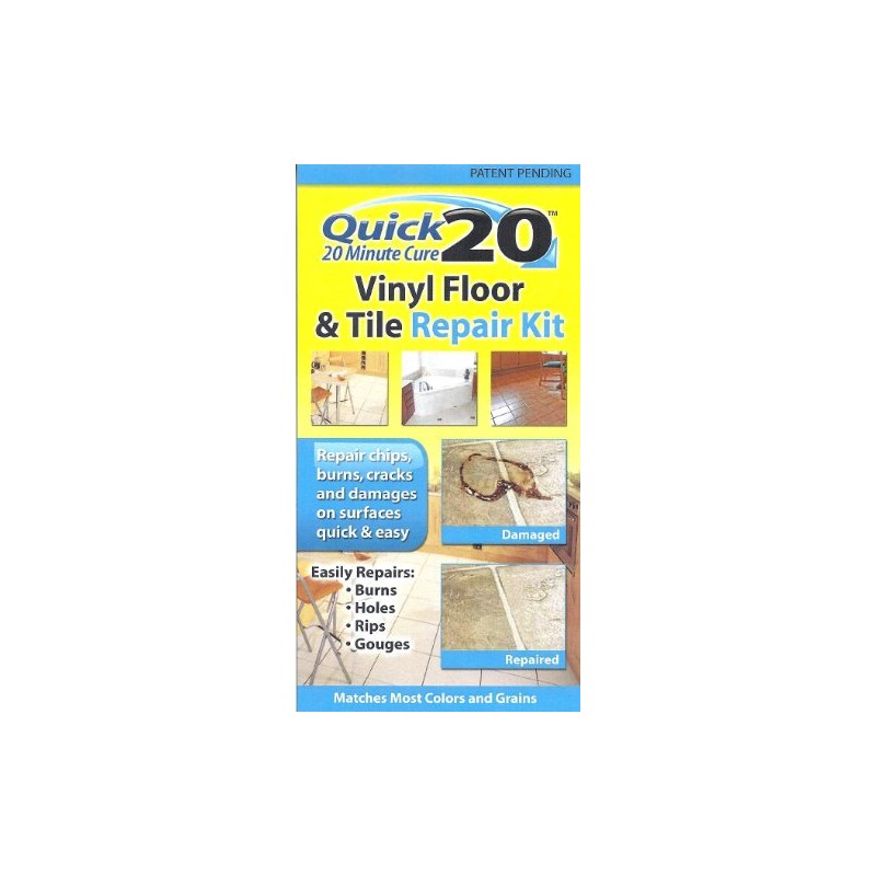 Quick 20 Vinyl Floor and Tile Repair Kit: Repairs chips,