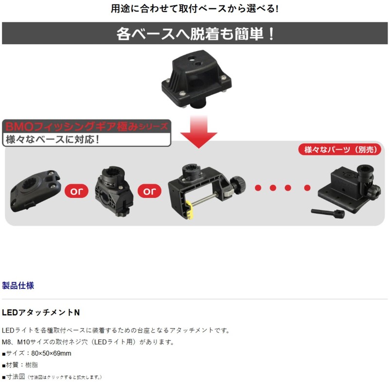 BMO Japan 20C0041 Combo Light Optional Parts LED Attachment N