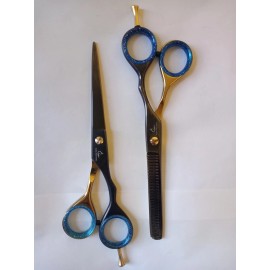 NOMI BROTHERS 2Pcs Barber Hair Scissors Set – Cutting & Thinning Shears Kit