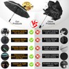 GOHHME Umbrella Storm Resistant Pocket Umbrella Inverted 10 Ribs Umbrella
