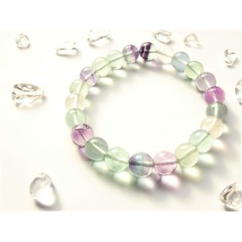 Kanoishi (For those who are doing work to create new things!), Florite Power Stone Bracelet, Men's, Women's, Natural Stone [Rough Stone for Purification] (Women's M Size, Approx. 6.3 inches (16 cm) (General Women))