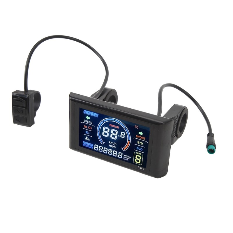 Electric Bicycle S966 LCD Display Panel 24‑72V Easy To Install