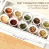 ZENS 10oz Glass Jars with Airtight Lid, 4 Pack Glass