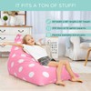 Aubliss Stuffed Animal Storage Bean Bag Chairs Cover, 50"x 35"