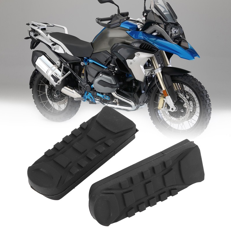 2pcs Motorcycle Front Footpeg Cover Enlarger Rubber Sleeve Fit for