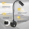 12V Dimmable LED RV Reading Light, 3-Mode USB Gooseneck Lamp