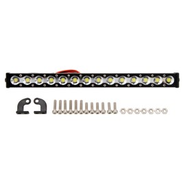 MEUS RACING RC Car LED Lights Roof Light Bar Kit 1/10 1/8 Scale RC Accessories for Axial SCX10 90046 Wraith Traxxas TRX4 TRX6 Redcat Gen8 1/10 1/8 RC Crawler Upgrades Parts. (145mm, 14 Beads)
