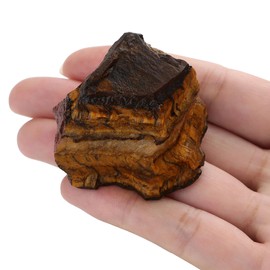 XIANNVXI Tiger's Eye Raw Crystals, 1.8-2.2inch Healing Crystals Natural Rough Stones for Tumbling, Cabbing, Decoration, Polishing, Wire Wrapping & Energy Work